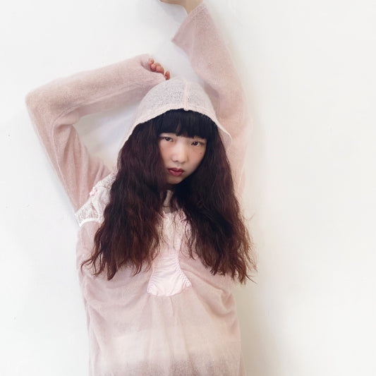 KNICKERS KNIT / PINK / ランジェリーニットドレス