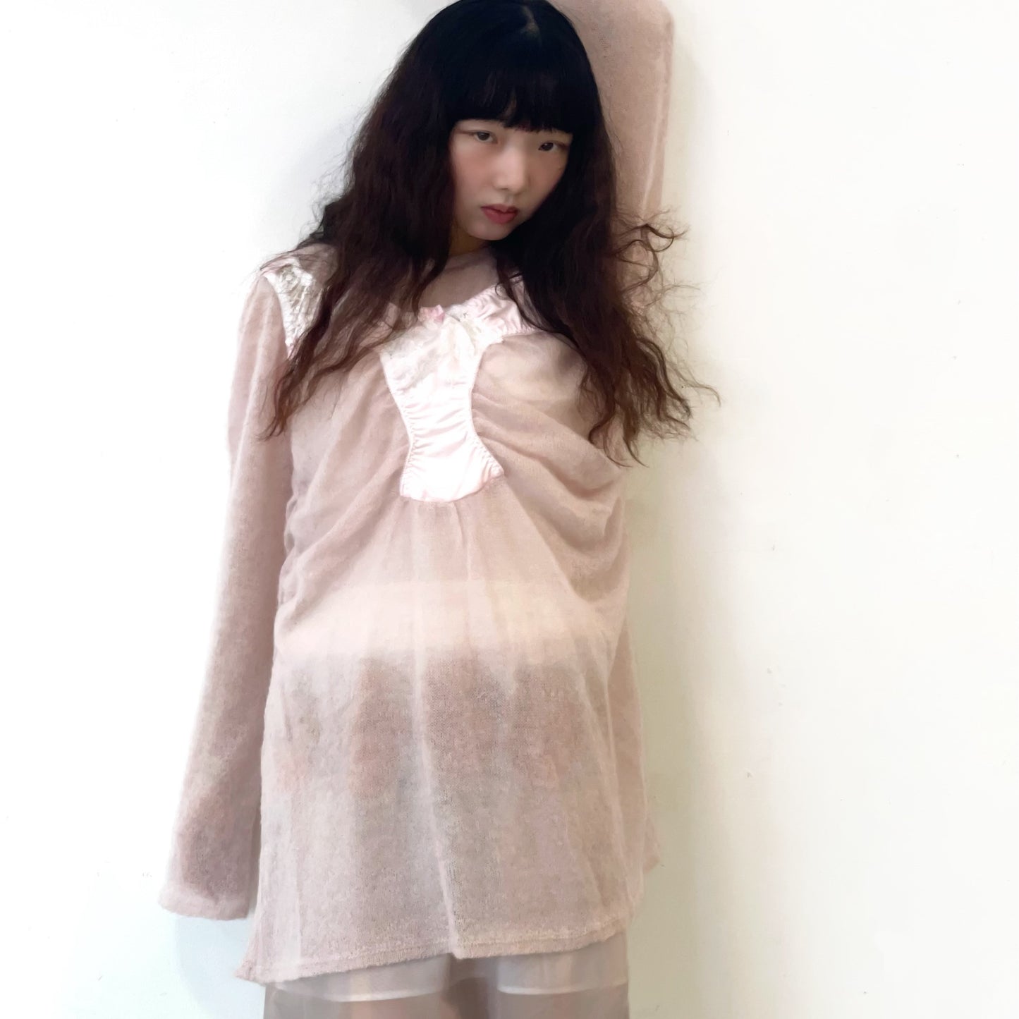 KNICKERS KNIT / PINK / ランジェリーニットドレス