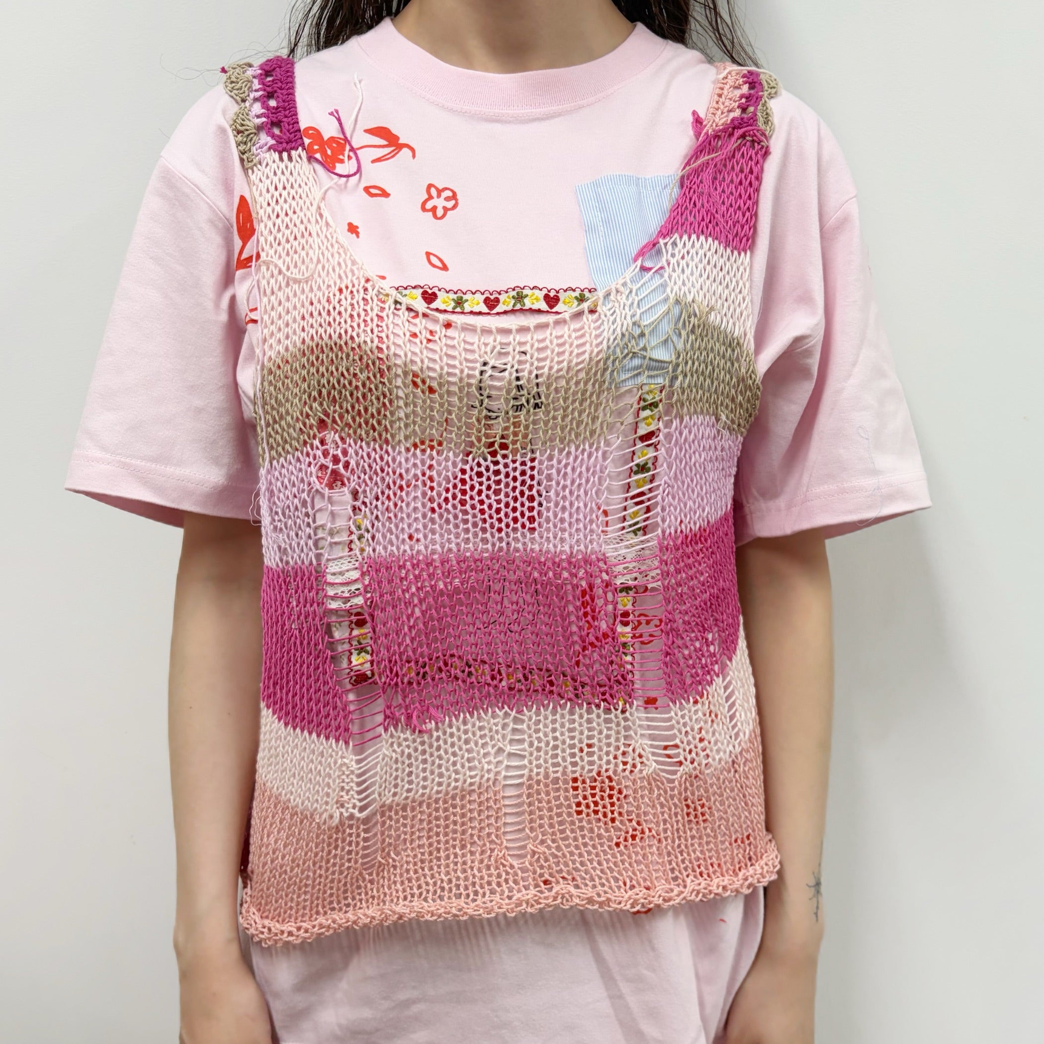 THESHISHIKUI ニットキャミ P.PINK タンクトップ THESHISHIKUI ニットキャミ P.PINK タンクトップ シシクイ 【公式通販】