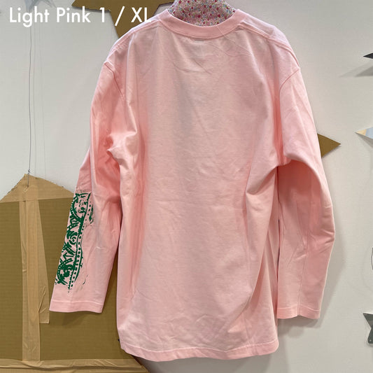 yushokobayashi / Long Tshirt / Light Pink / プリント