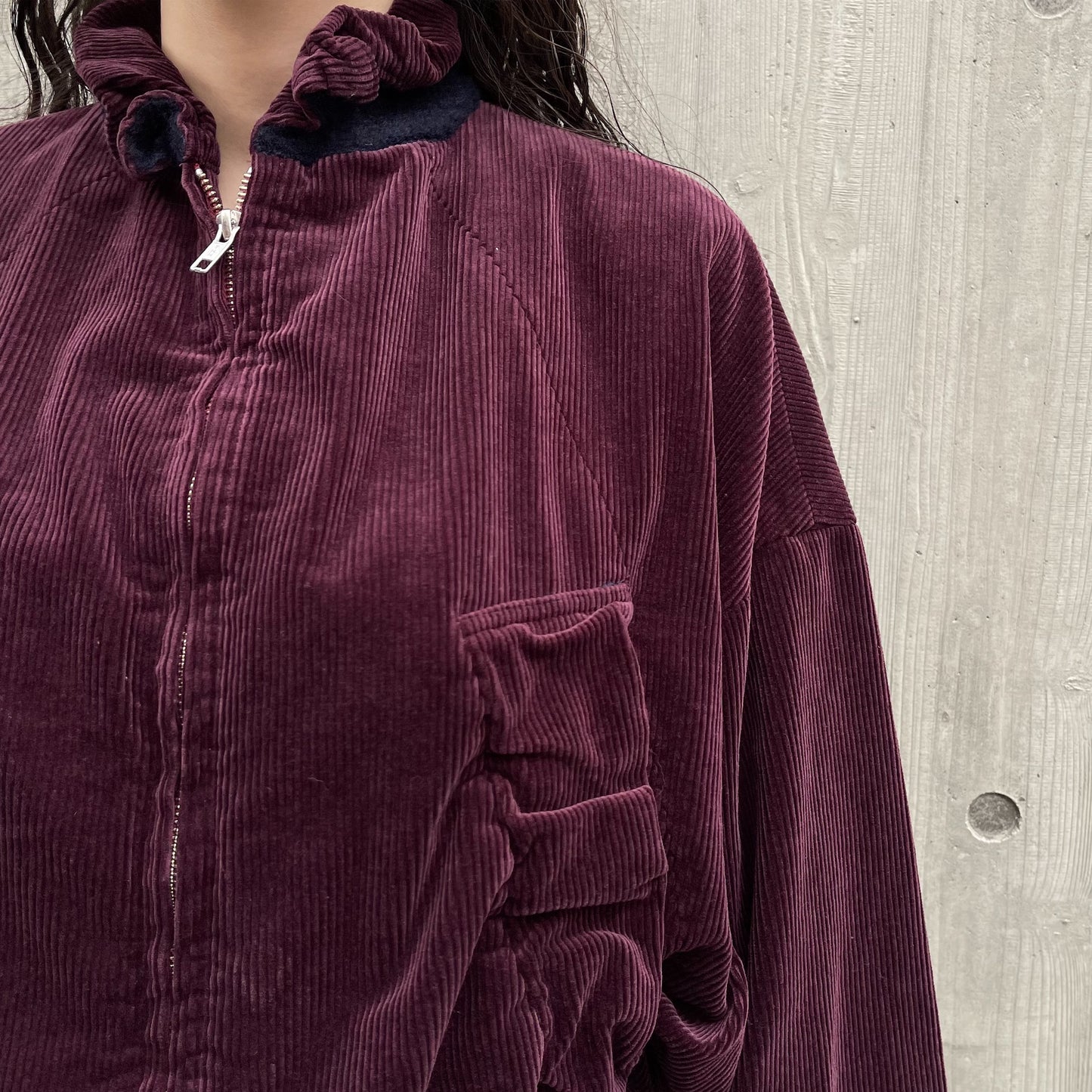 corduroy jumper / burgundy / コーデュロイウォッシュ加工ジャケット