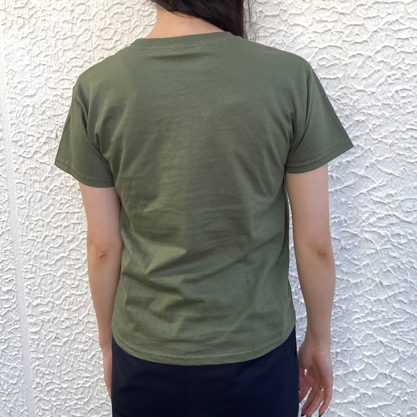 Khaki lips tee M / エアブラシTシャツ