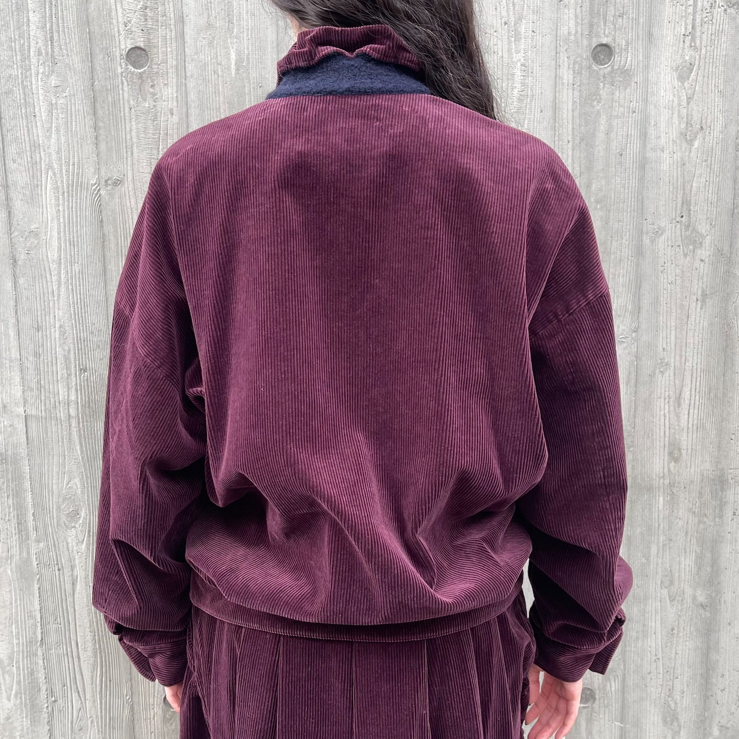corduroy jumper / burgundy / コーデュロイウォッシュ加工ジャケット