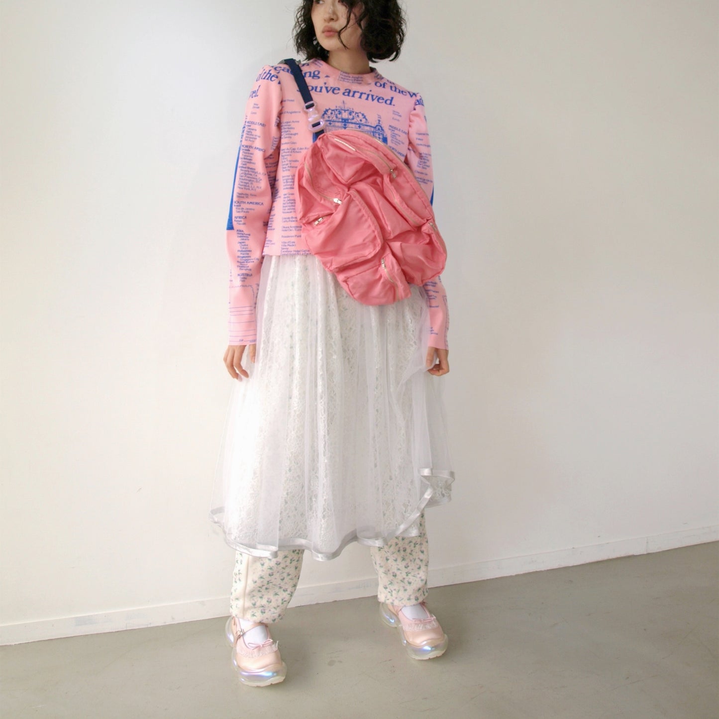 【SHEEP LIMITED】 MIKIOSAKABE 7pokets bag / Pink×Navy×Pink / ショルダーバッグ