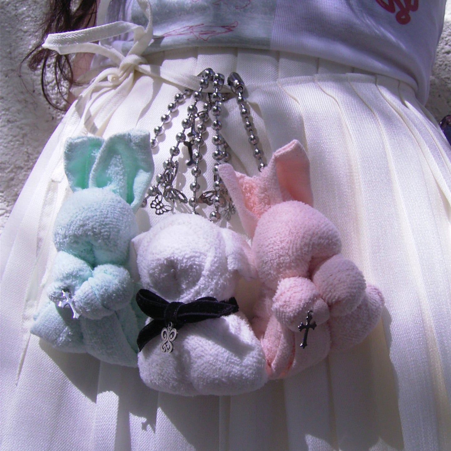 【SHEEP SOUVENIR】towel creature key chain / sheep / white / タオルキーチェーン