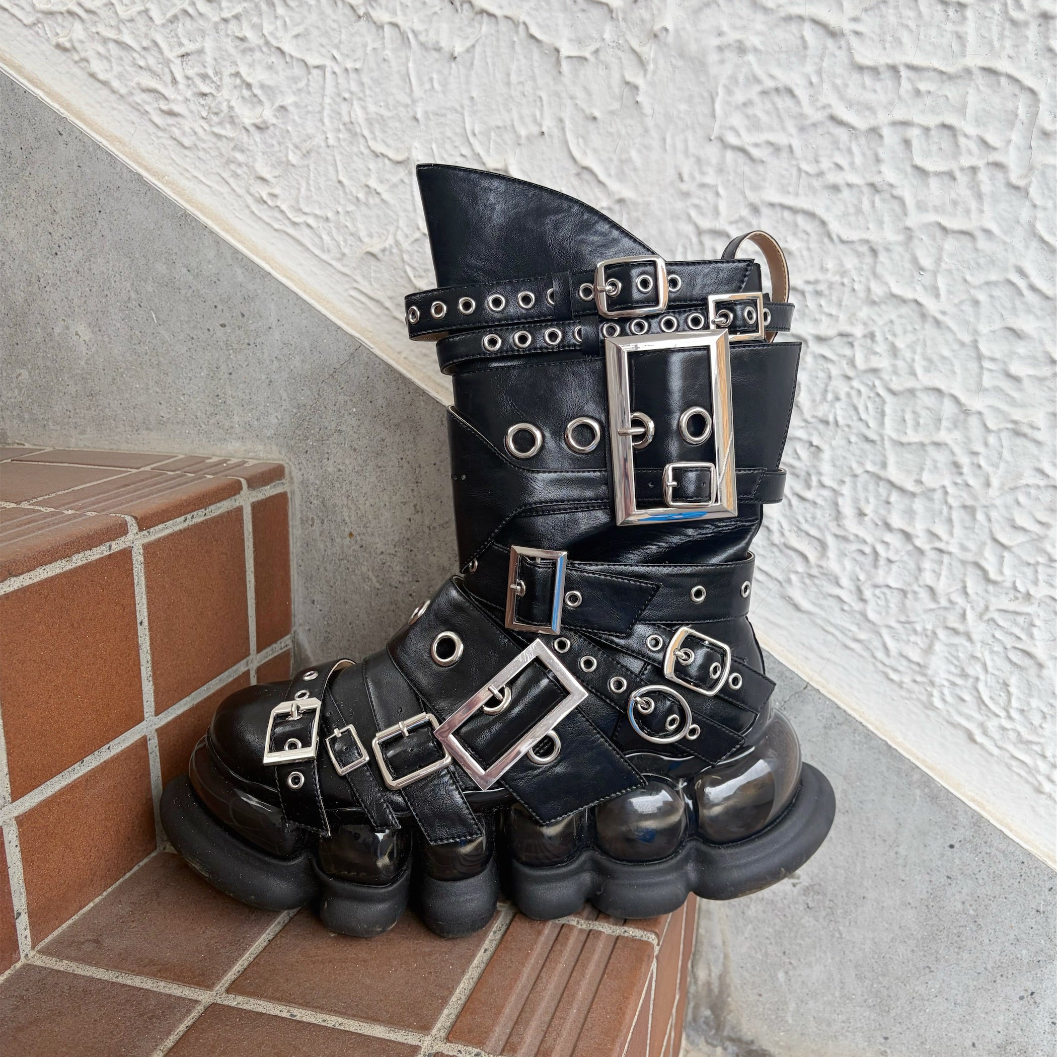 定価58,300 Jewelry Ark Boots / Black JEWELRY ARK ARMER / BLACK / MIKIOSAKABEブーツ | シープ / SHEEP