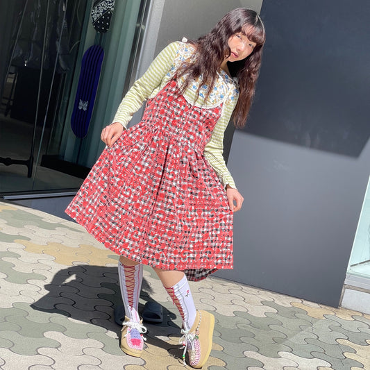 Gingham Dress / Red Gingham / キャミソールギンガムドレス