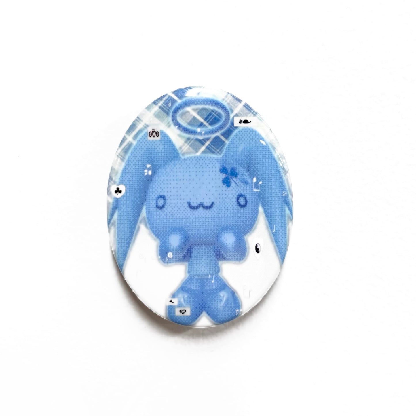 【alldollscode】badge / oval/ reflective / バッジ