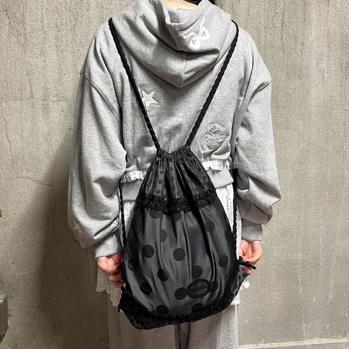Ruffled Dotted Bag / Black / ラッフルドットバッグ