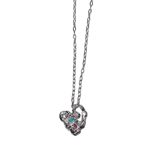 heart necklace / zirconia / ハートネックレス