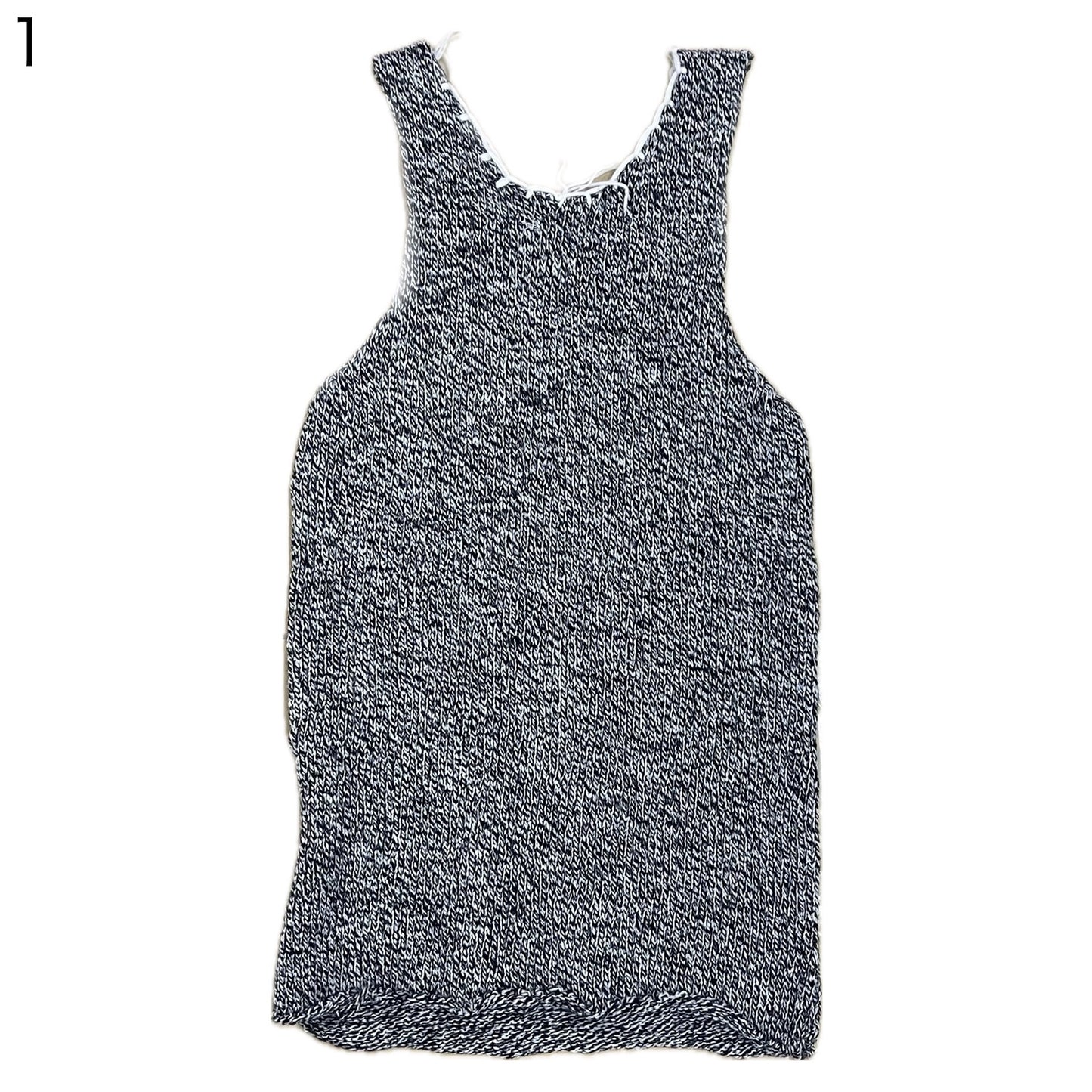 Hole Knit Tops / Black / ホールニットトップ