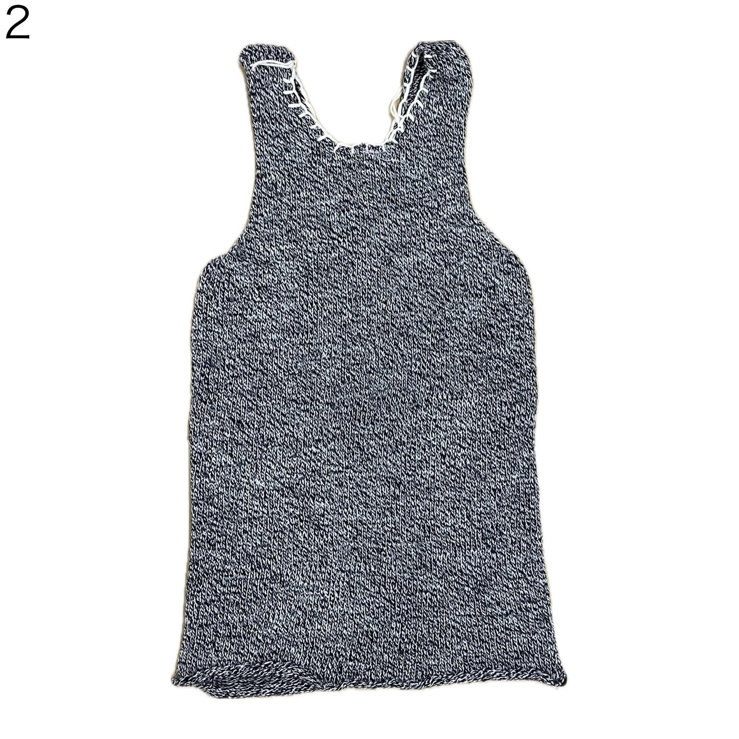 Hole Knit Tops / Black / ホールニットトップ