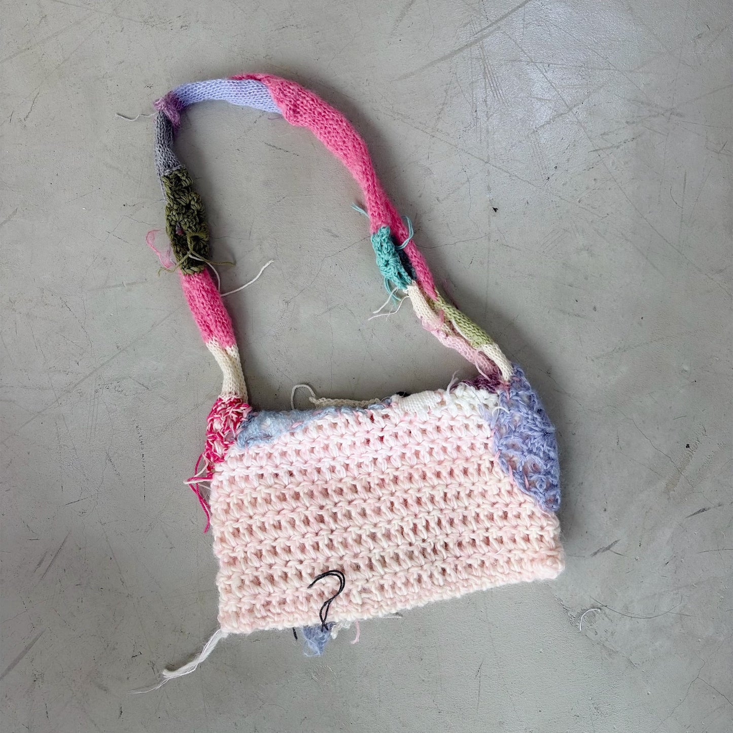 Patchwork knit bag / Mix / パッチワークニットバッグ