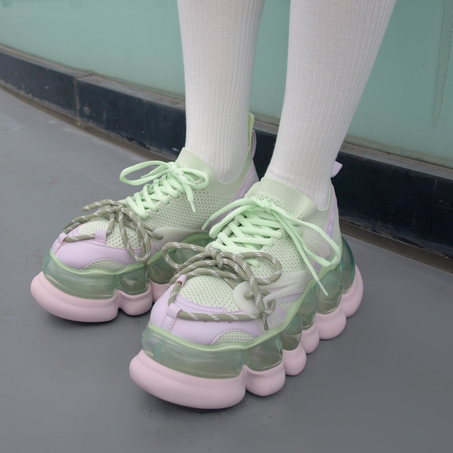 JEWELRY ARK PARALLAX / GREEN / MIKIOSAKABEスニーカー