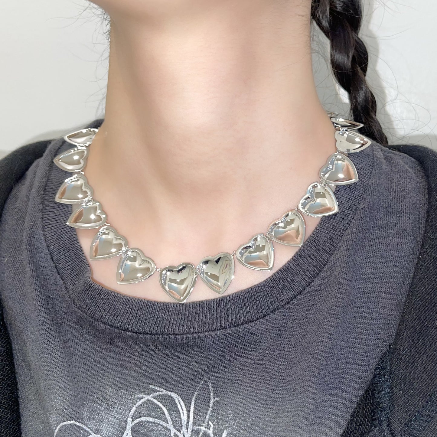 Open Hearts Necklace / オープンハートネックレス