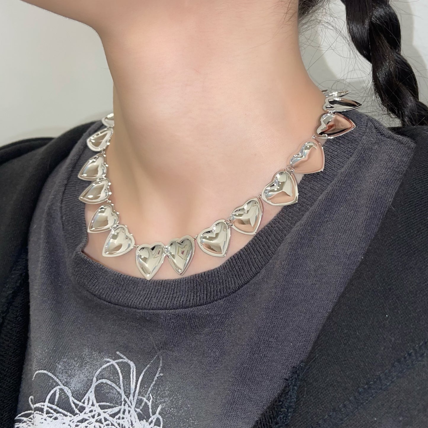 Open Hearts Necklace / オープンハートネックレス