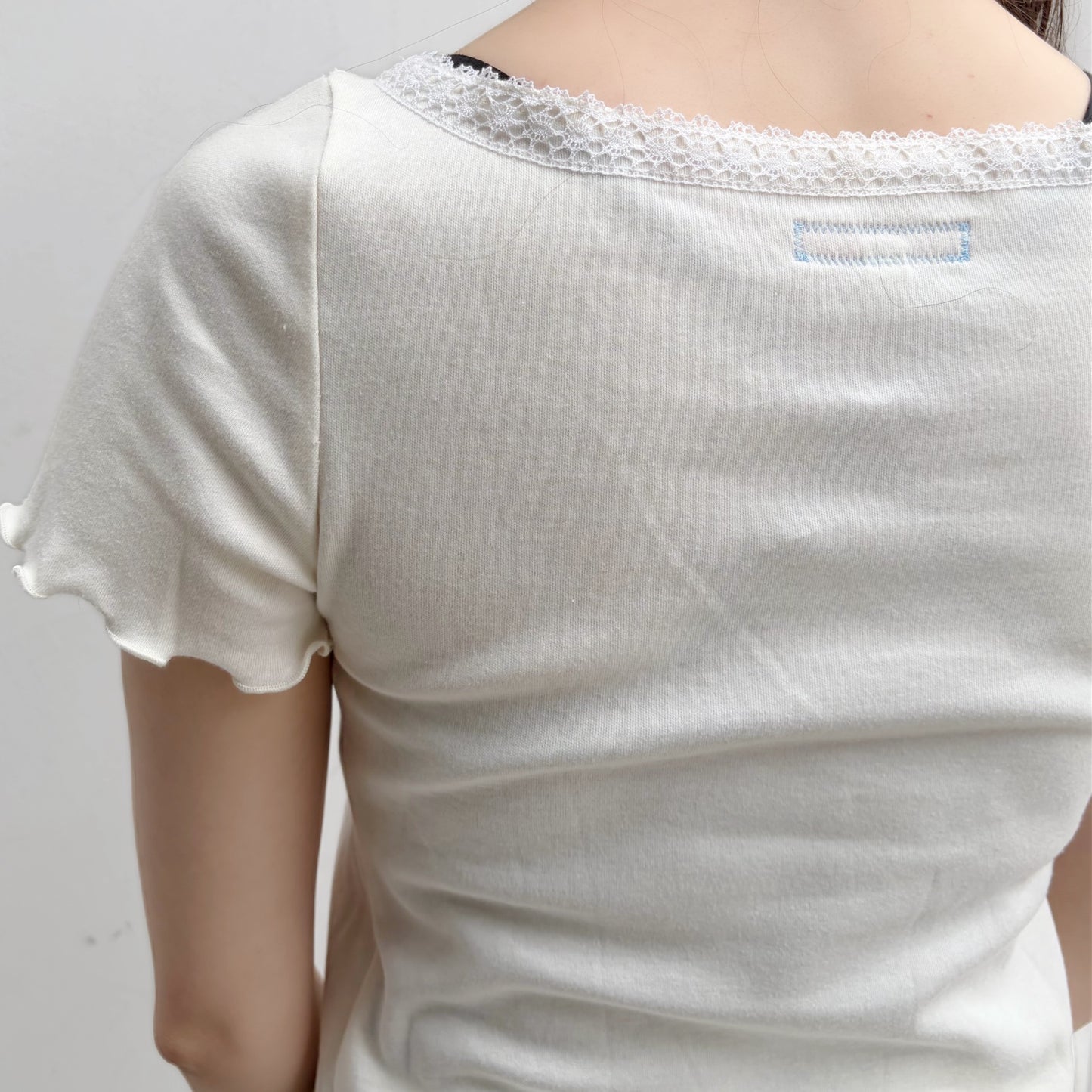 【SHEEP Limited】Yve tee time / cream / プリントショートスリーブトップ