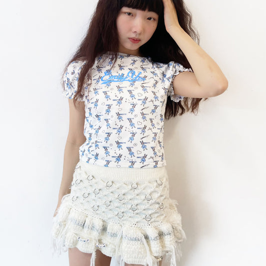 Little bunnies Tee / Blue / リトルバニーTシャツ