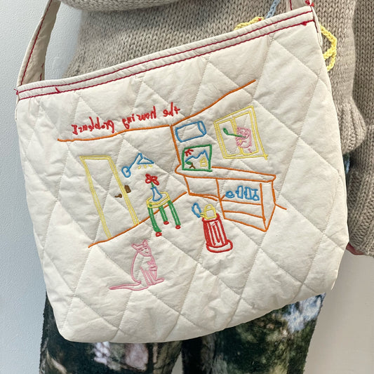 quilting shoulder bag / red / キルティングショルダーバッグ