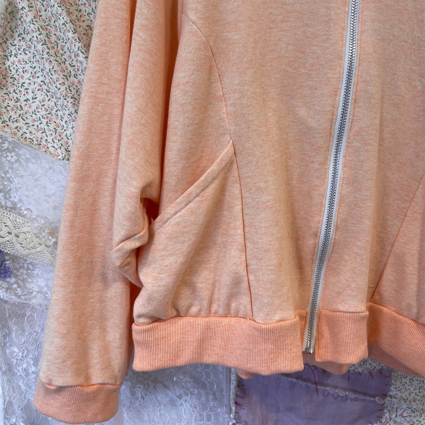 Zip hoodie / Orange / ジップフーディー