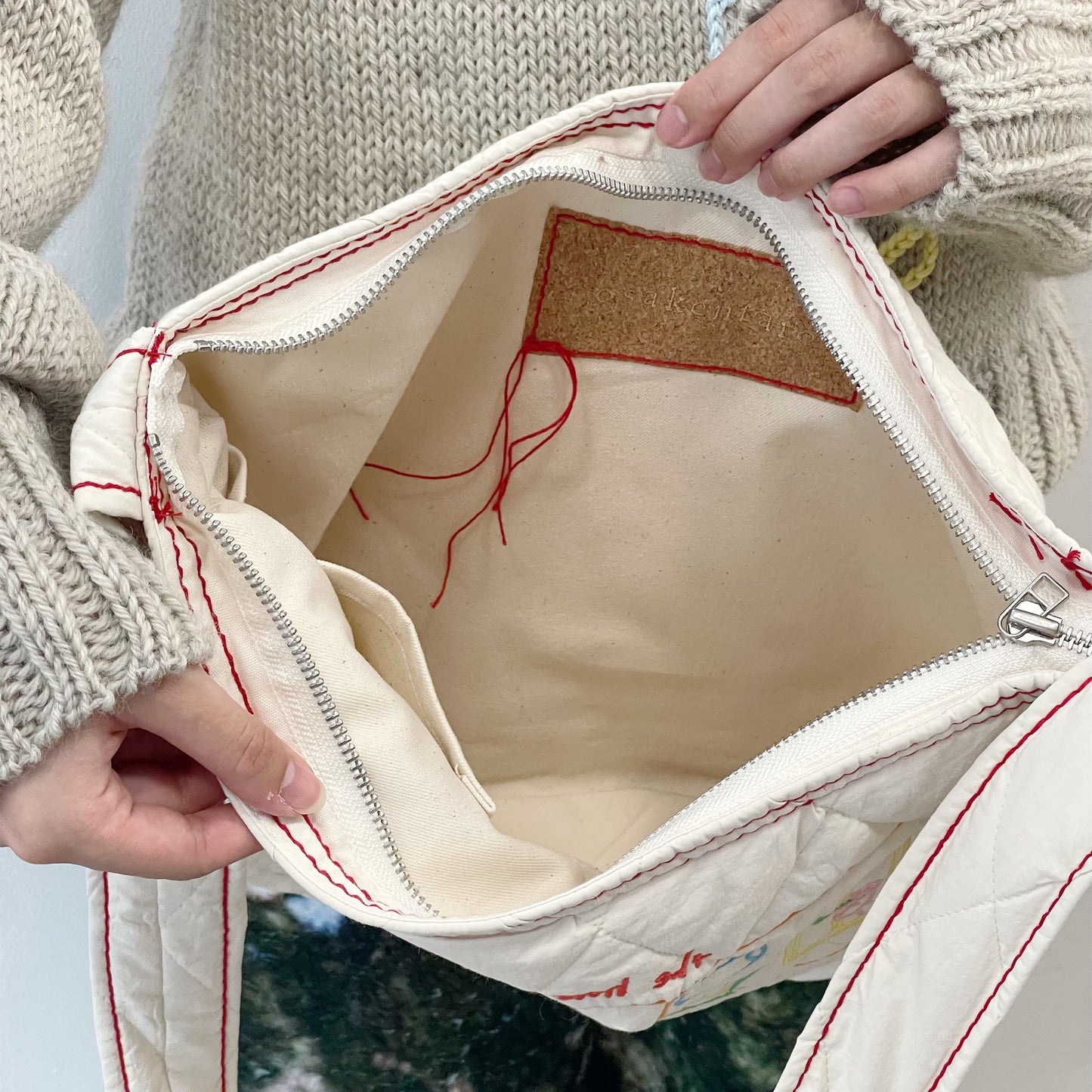 quilting shoulder bag / red / キルティングショルダーバッグ