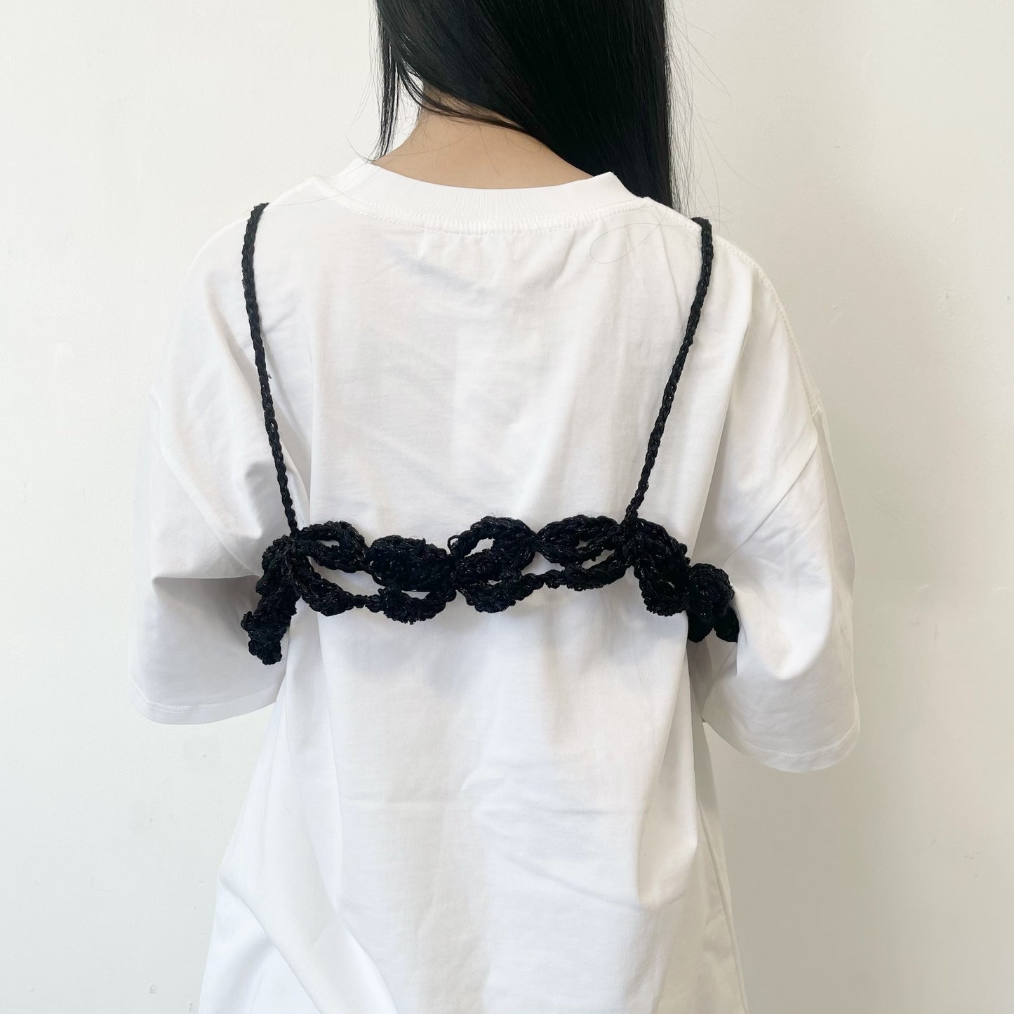 Ribbon×10 camisole / Black / リボンニットキャミソール