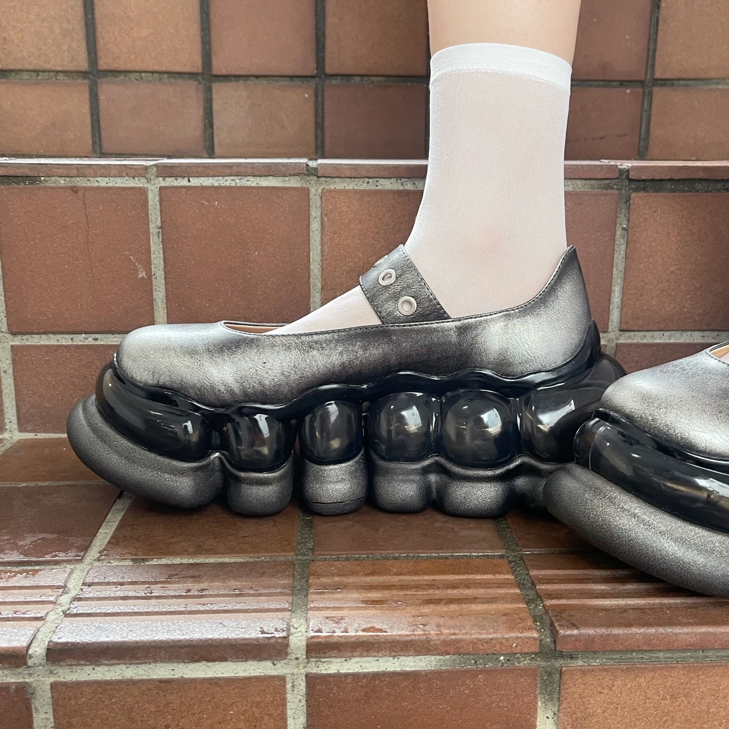 JEWELRY ARK BLUSHED MARY JANE / SILVER / MIKIOSAKABEメリージェーン