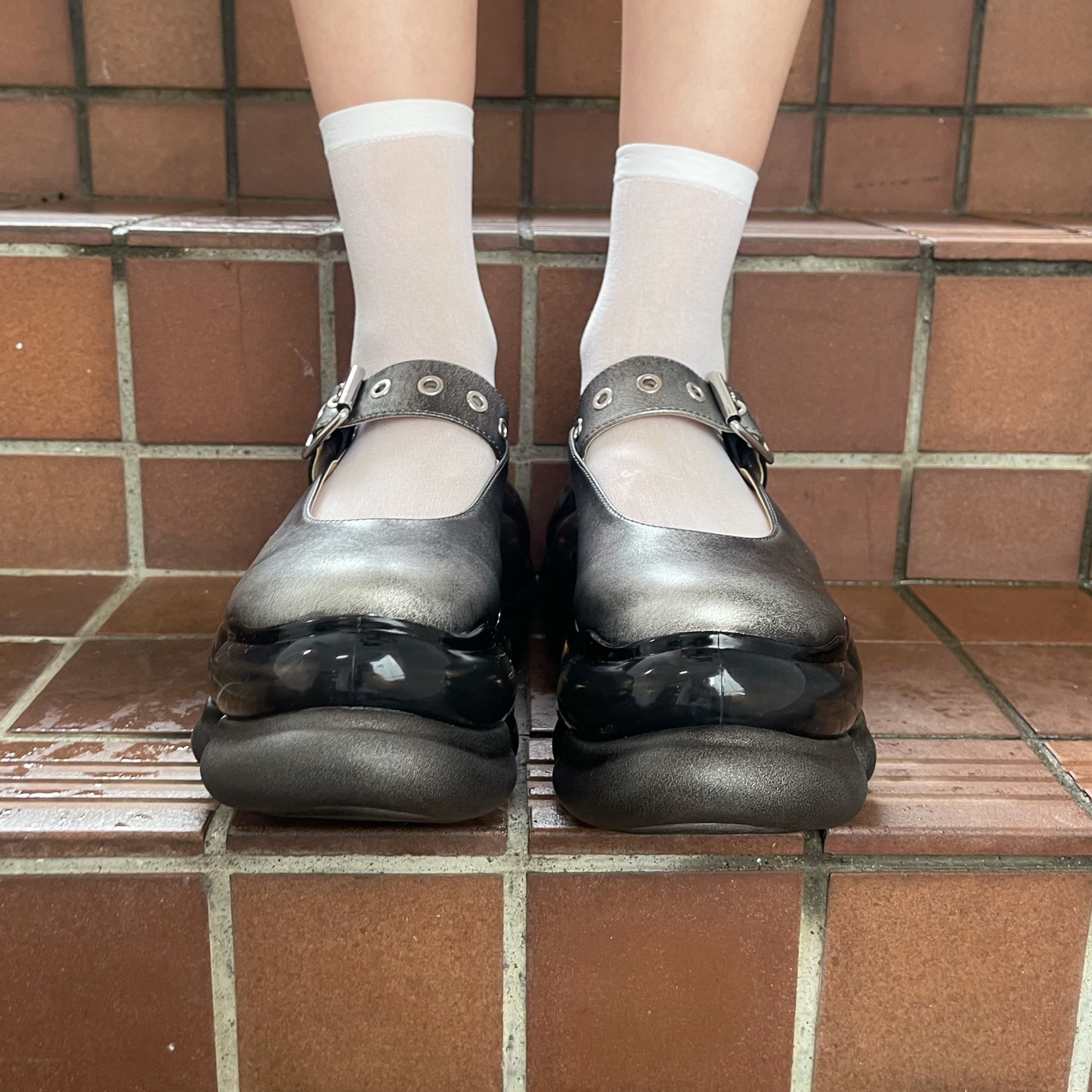 JEWELRY ARK BLUSHED MARY JANE / SILVER / MIKIOSAKABEメリージェーン