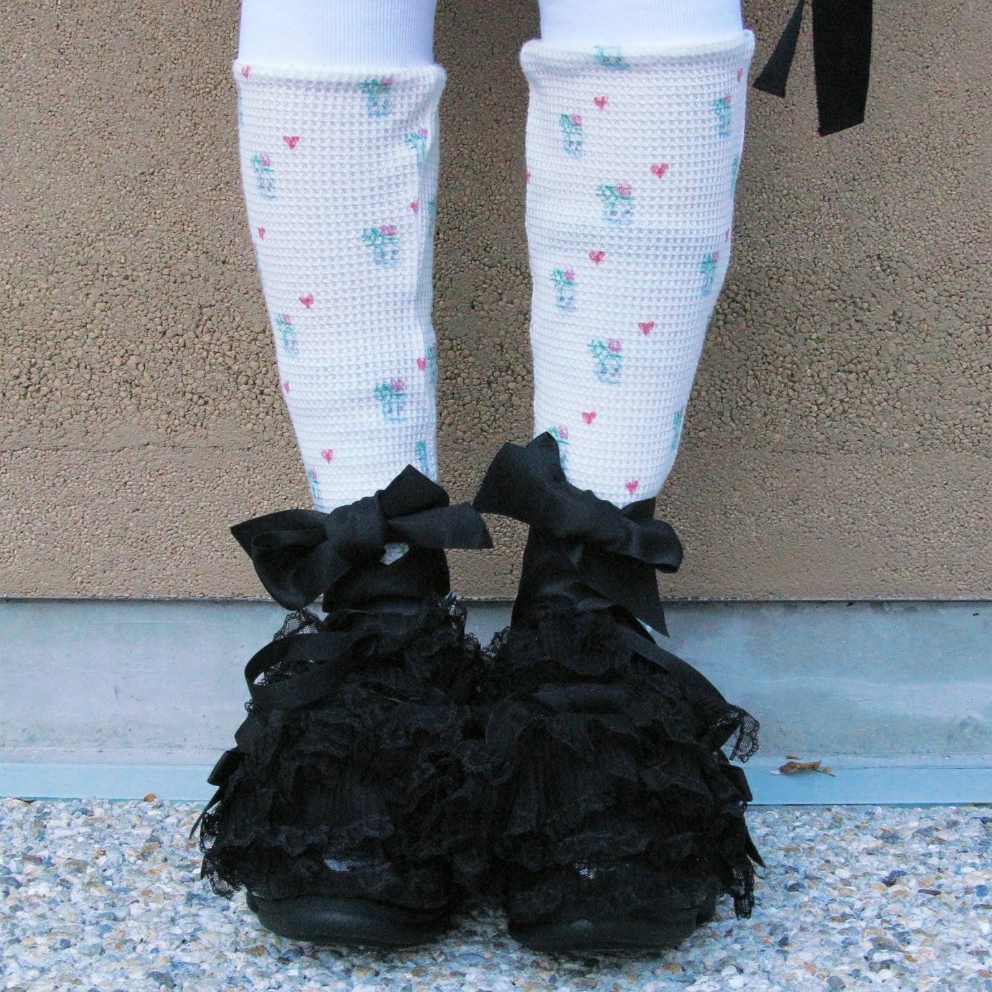 NEW "JEWELRY"CAKE / BLACK / MIKIOSAKABEフリルシューズ