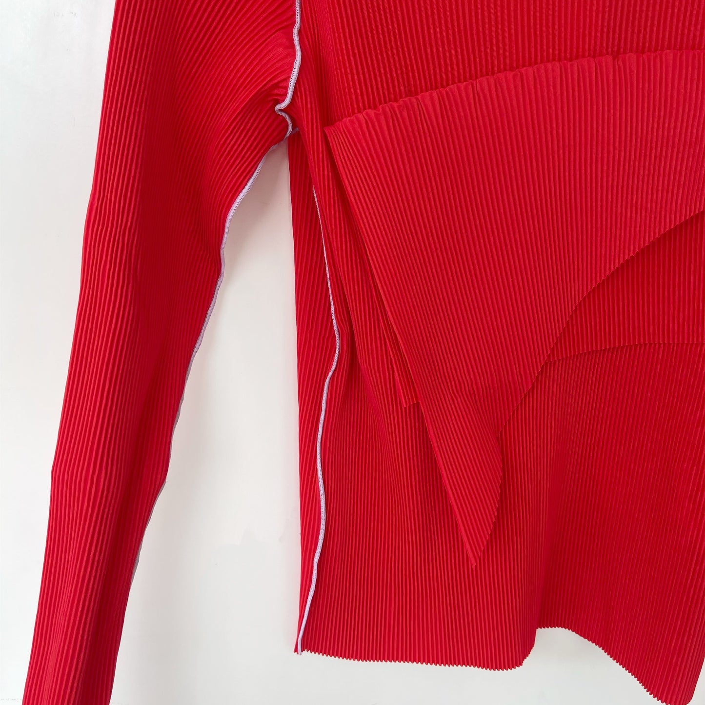 TODO WAVE LONG SLEEVE TOP / RED / ウェーブロングスリーブトップ