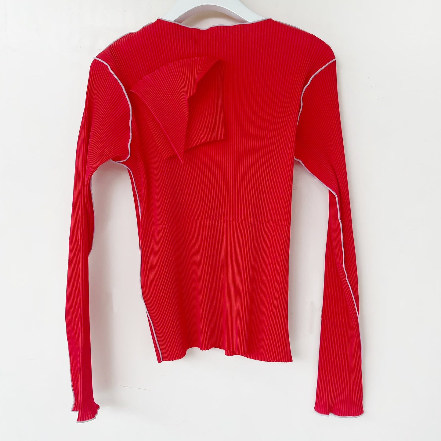 TODO WAVE LONG SLEEVE TOP / RED / ウェーブロングスリーブトップ
