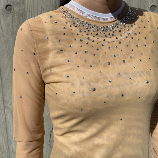 jewelry top / beige / ジュエリートップ