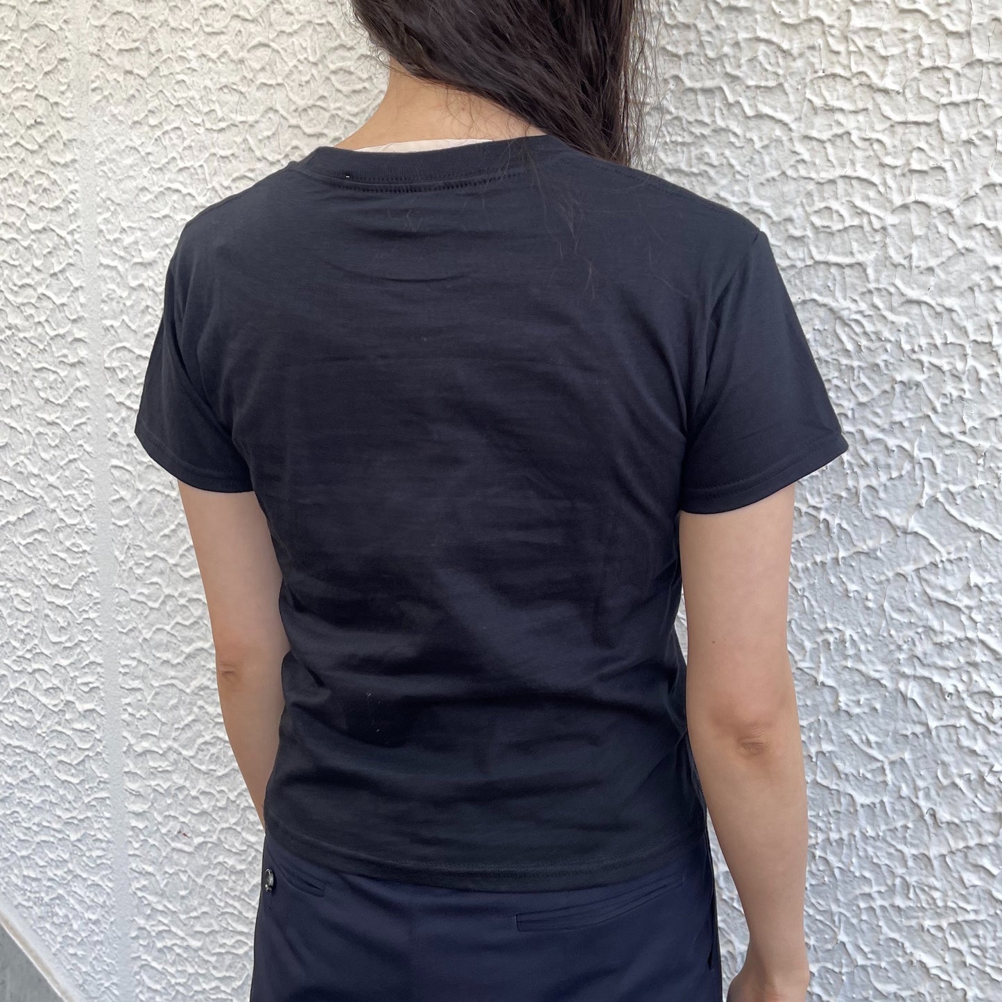 Black ladybug tee S / エアブラシTシャツ