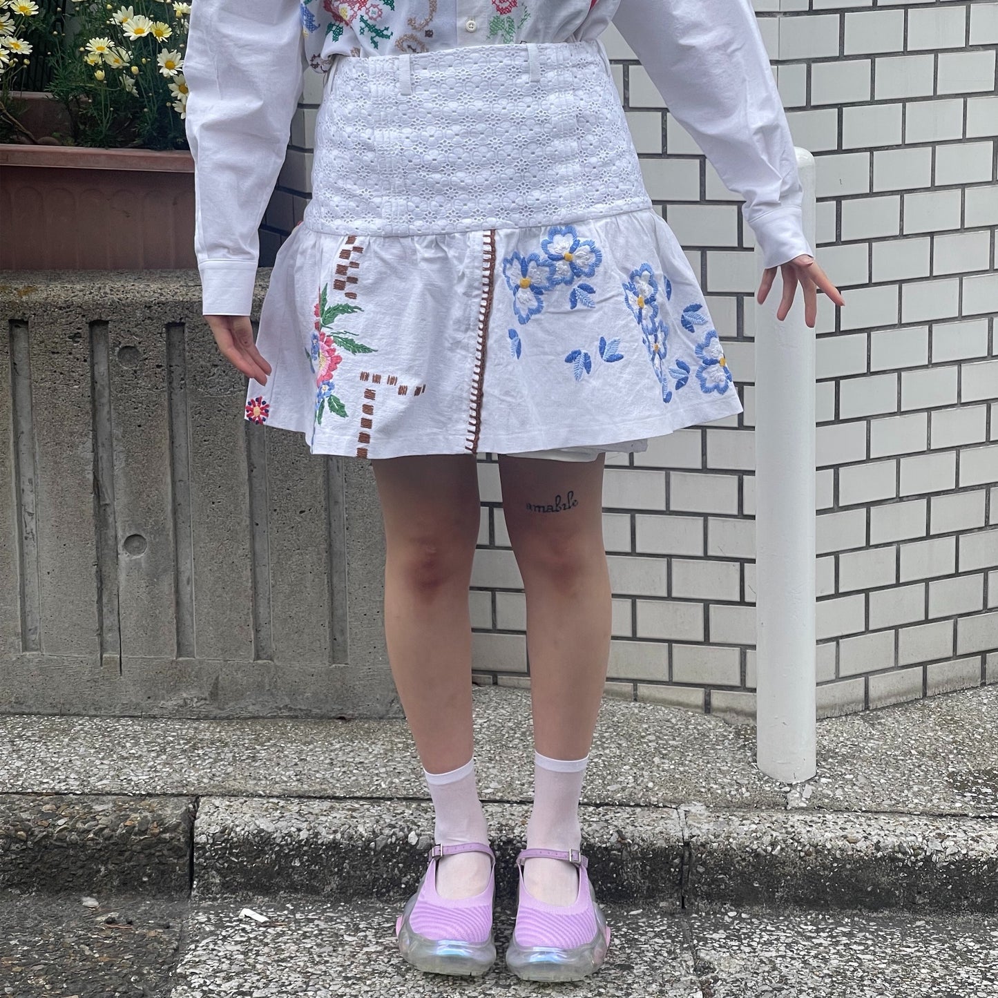 【SHEEP別注】TABLE CLOTH GATHERED SKIRT / テーブルクロスギャザースカート