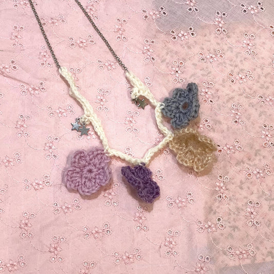 knit necklace / White / ニットネックレス