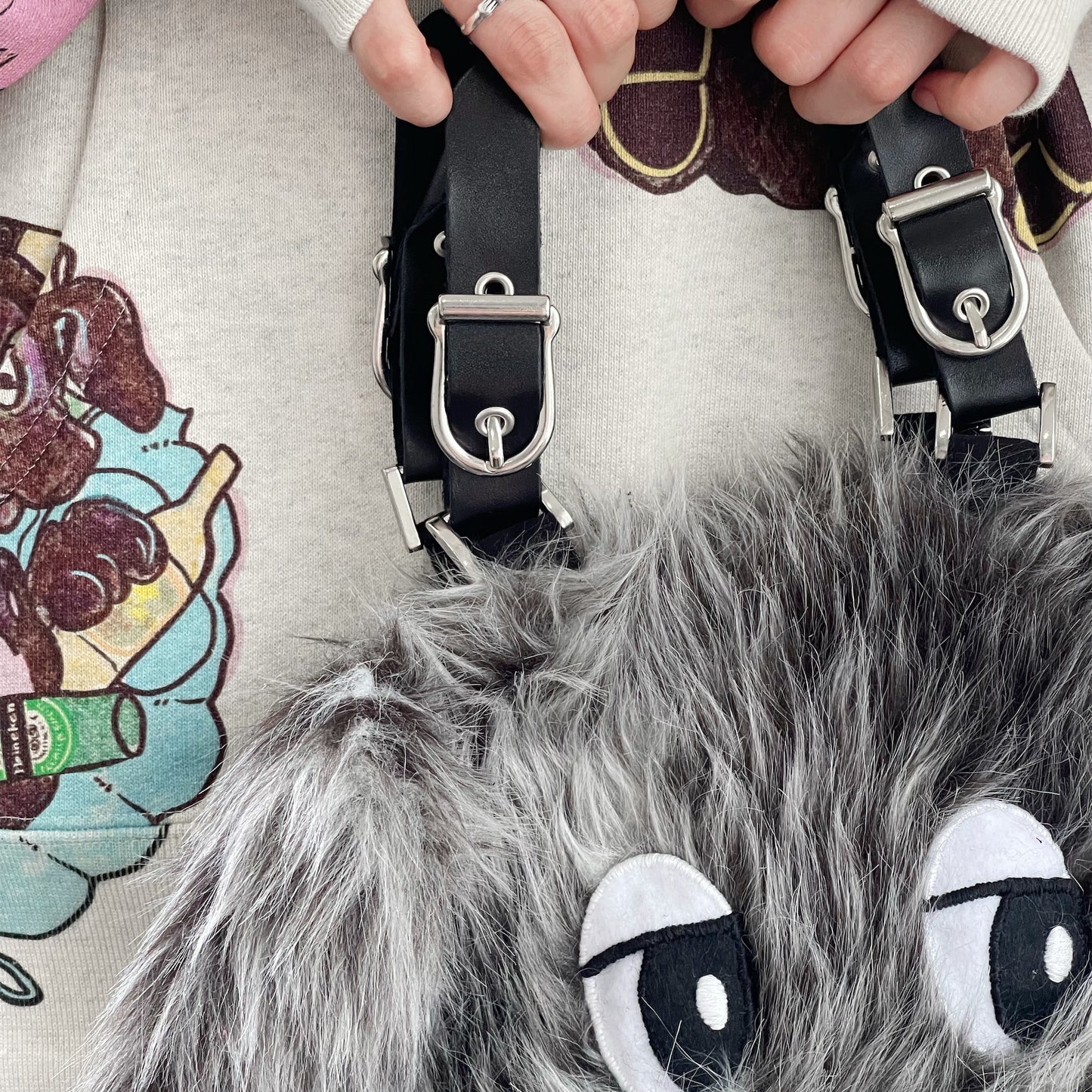 Sara bag / GRAY / ハンドバッグ