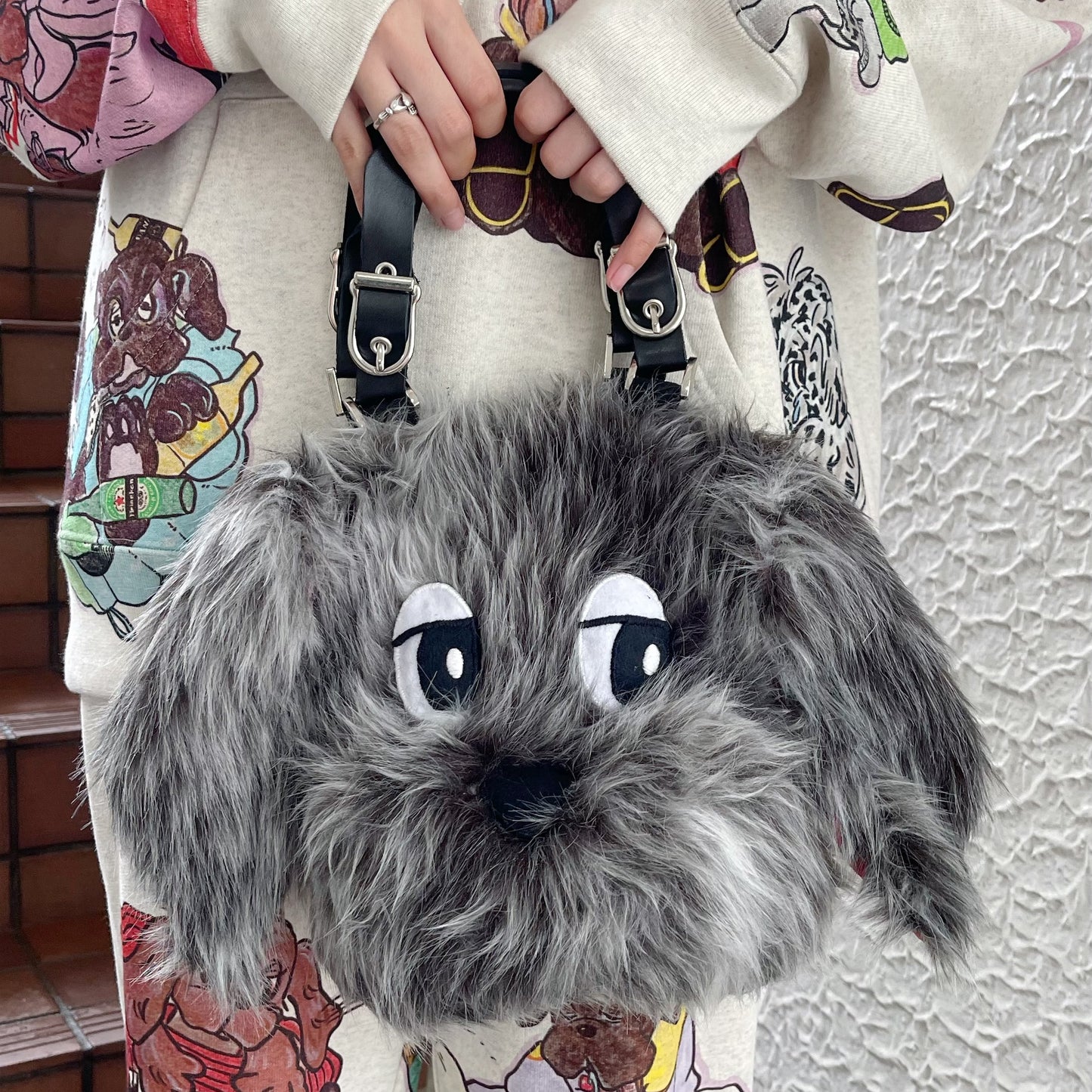 Sara bag / GRAY / ハンドバッグ