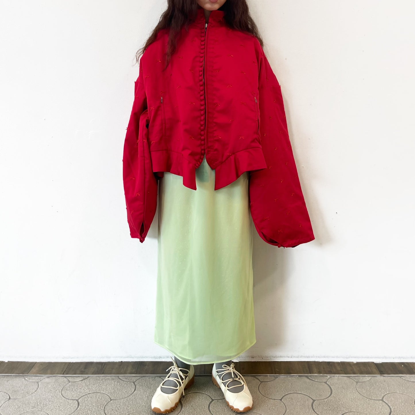 BIG DOUBLET BLOUSON / RED / オーバーサイズブルゾンジャケット