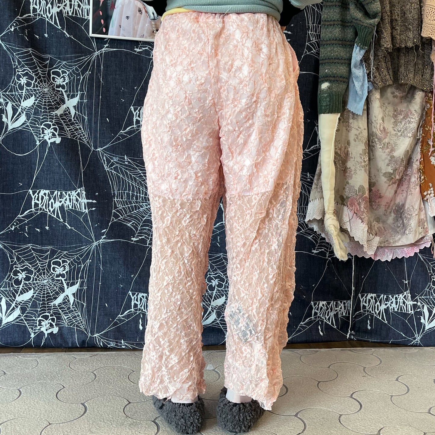Shrink Trousers / Pink / シュリンクパンツ