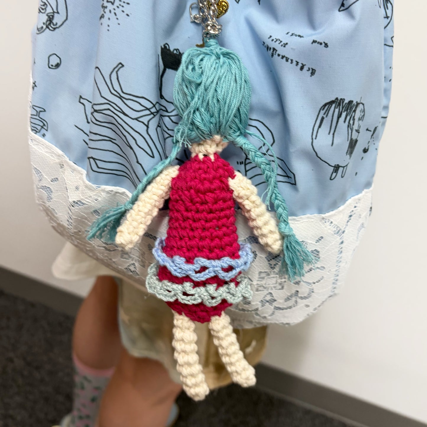Amigurumi chain / Girl B / 編みぐるみキーチェーン