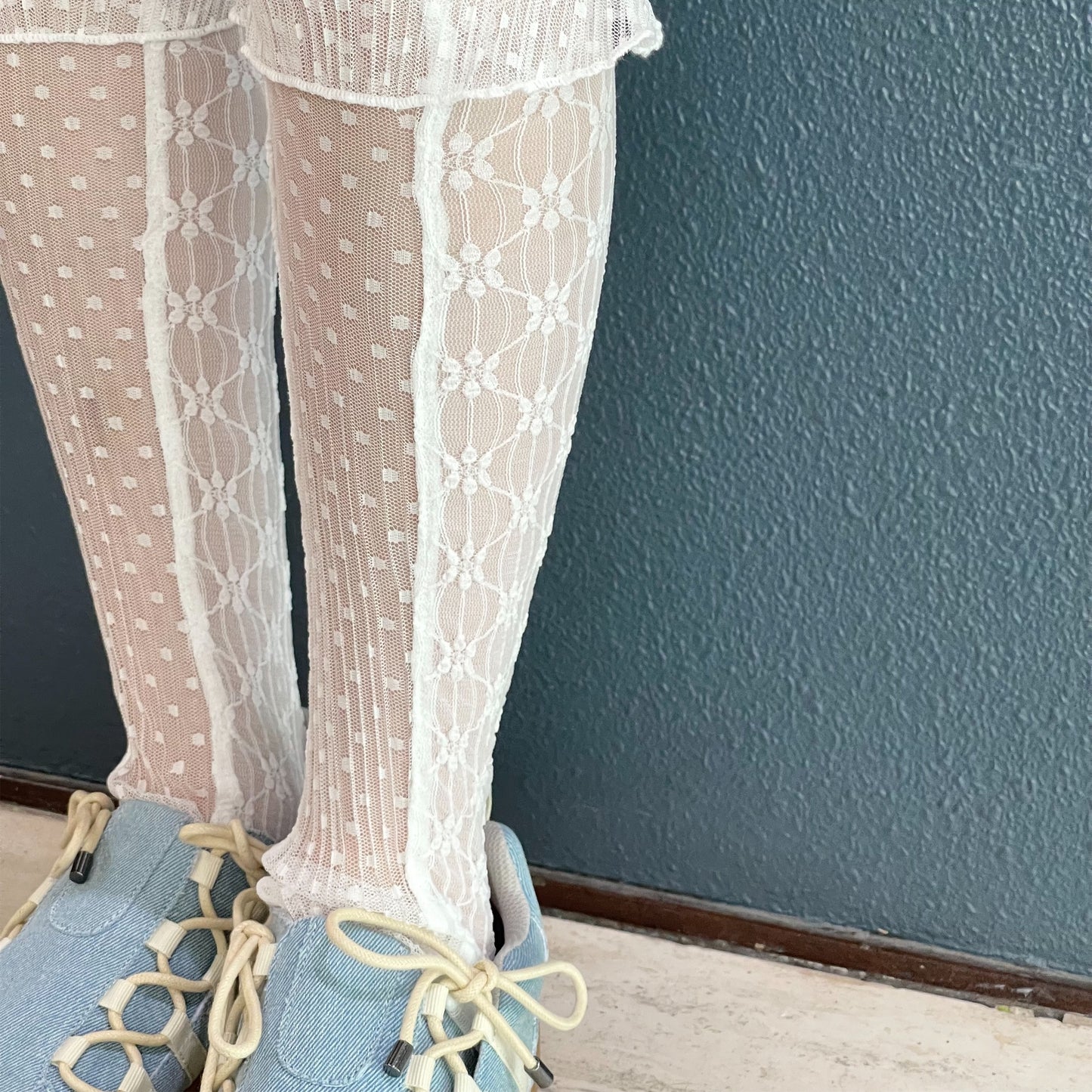 Textured Ruffled Socks / White / テクスチャーラッフルソックス