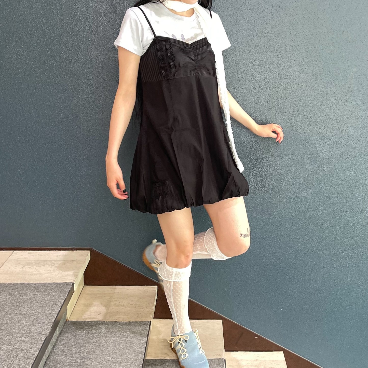 Textured Ruffled Socks / White / テクスチャーラッフルソックス