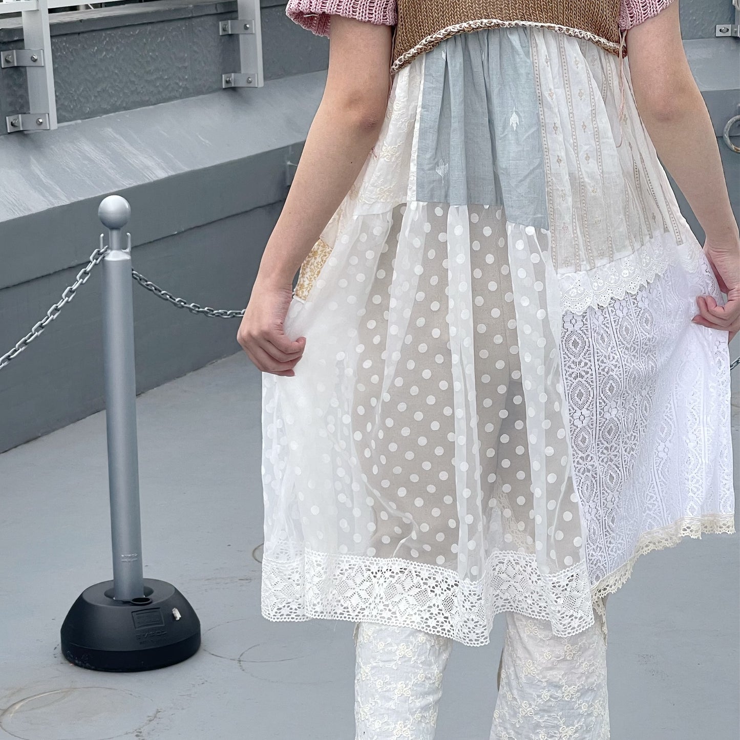 Doll dress / White Mix / ドールドレス