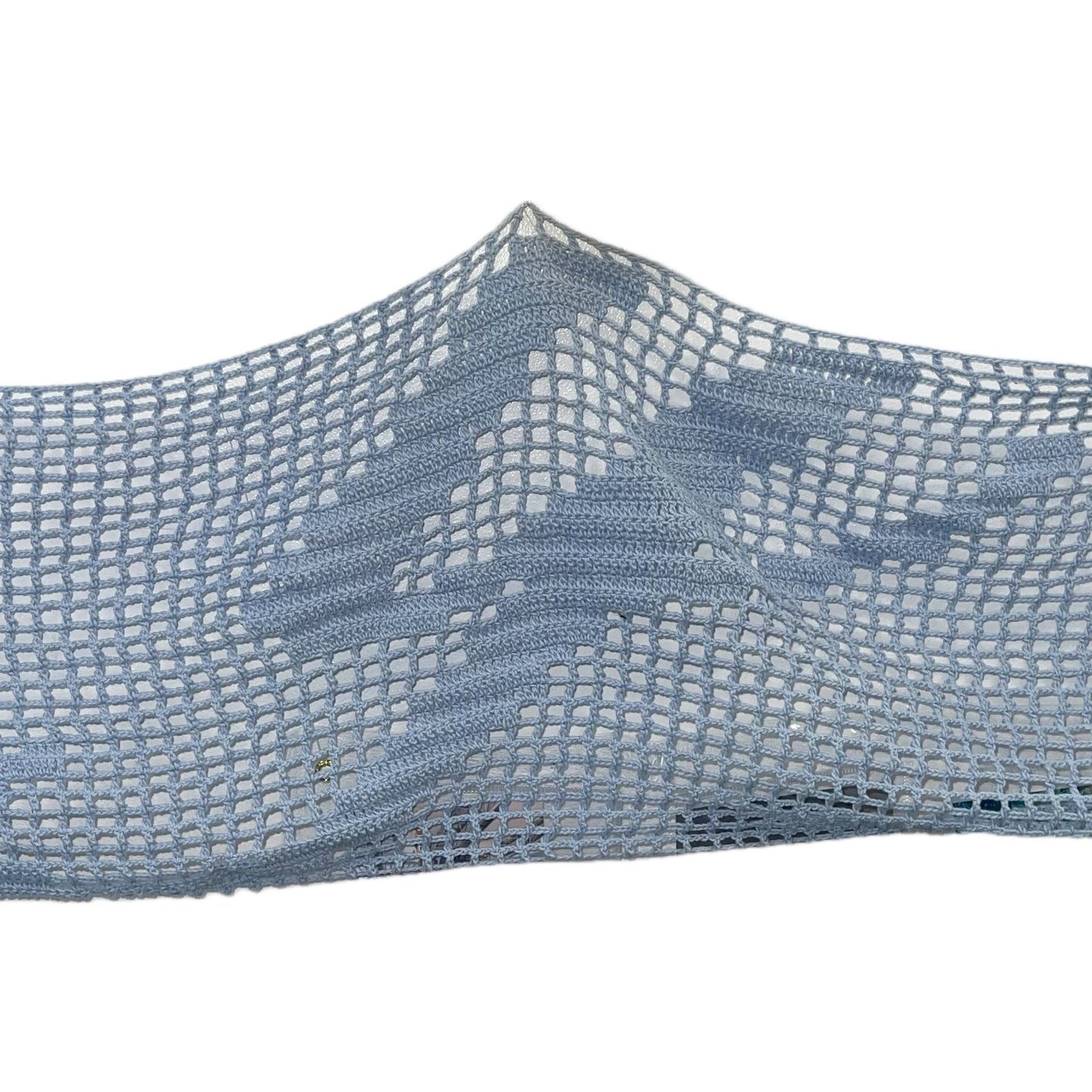 Why?knit / light blue / ニットクロス