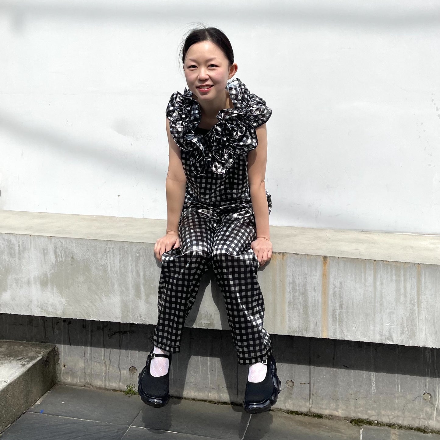 Gingham Check Top / Black / ギンガムチェックトップ