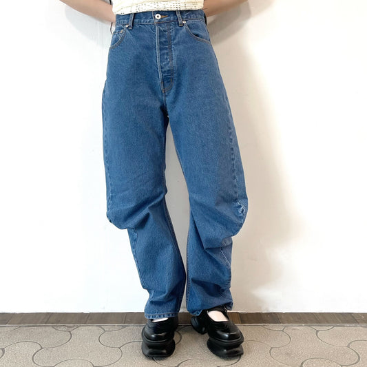 silhouette denim / faded blue / シルエットデニム