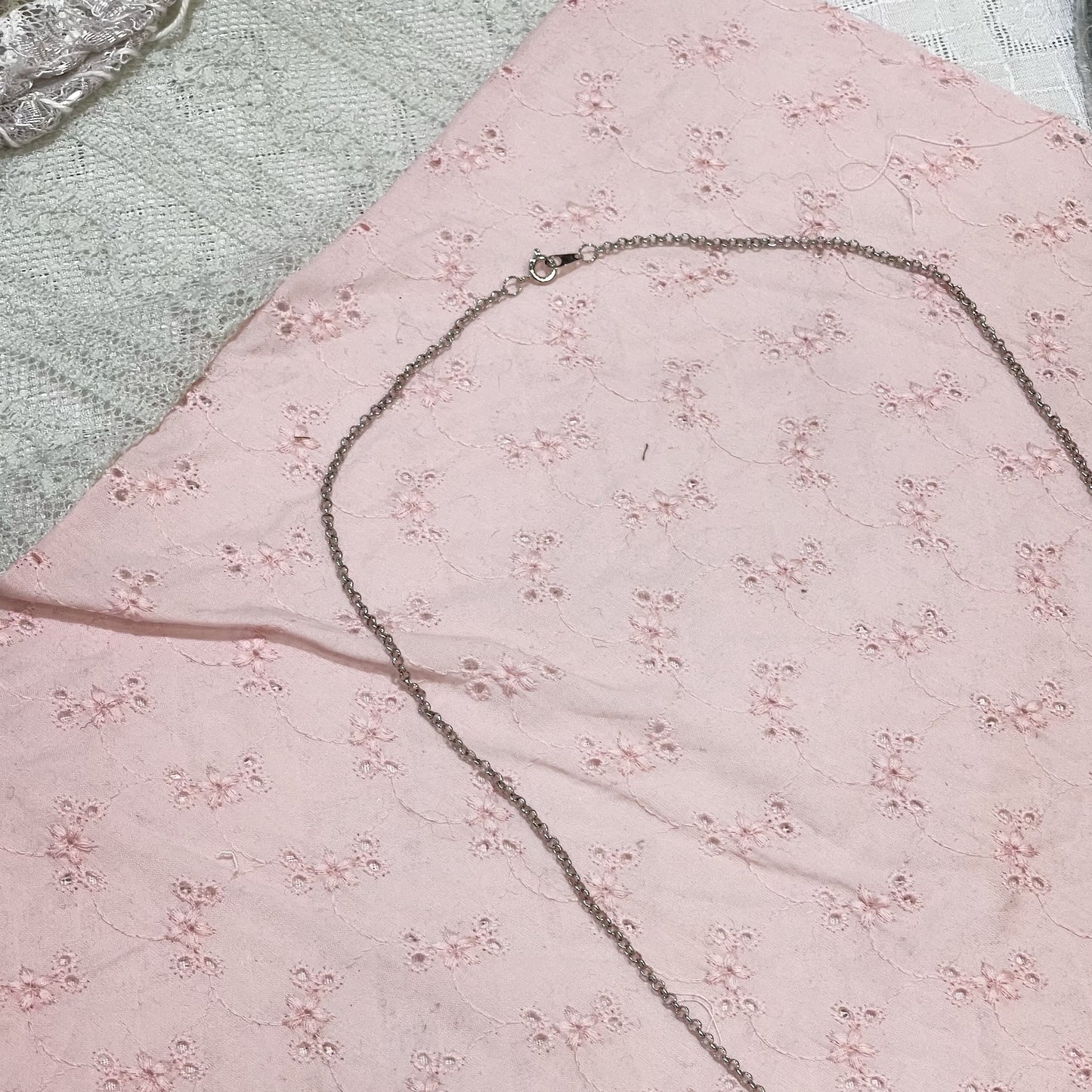 knit necklace / Pink / ニットネックレス