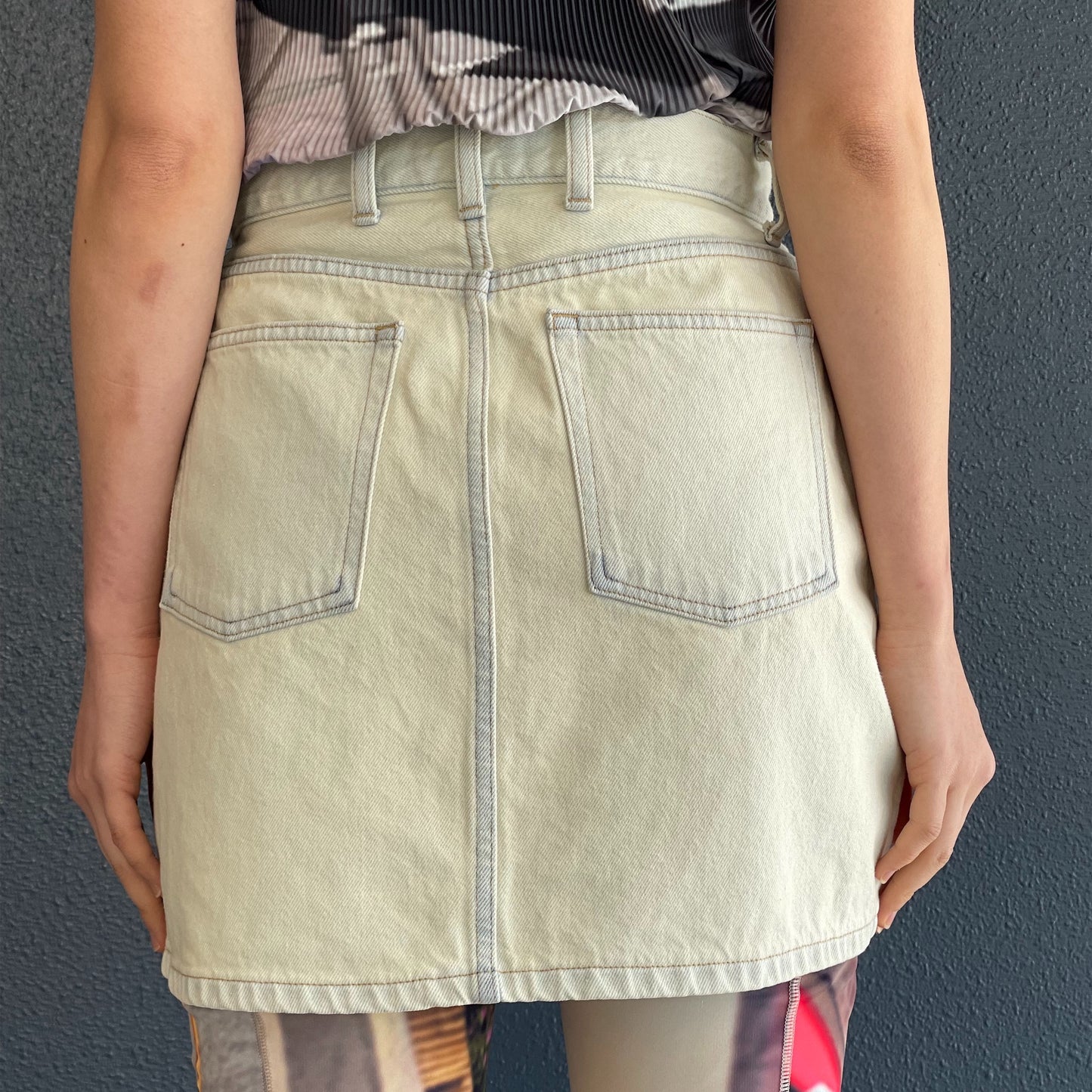 LOOSE ROLLED-UP SKIRT / BEIGE / ルーズロールアップスカート