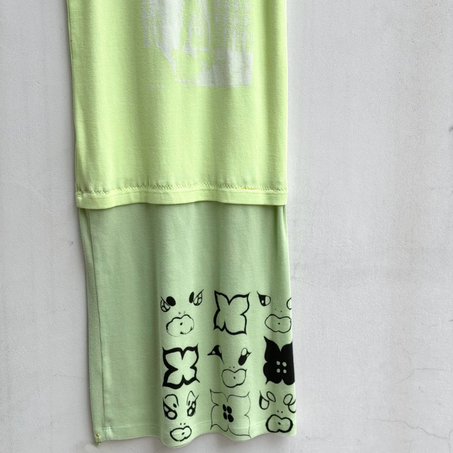 【GATEANDO POR TUS NUBES】TANK TOP DRESS / YELLOW / タンクトップドレス