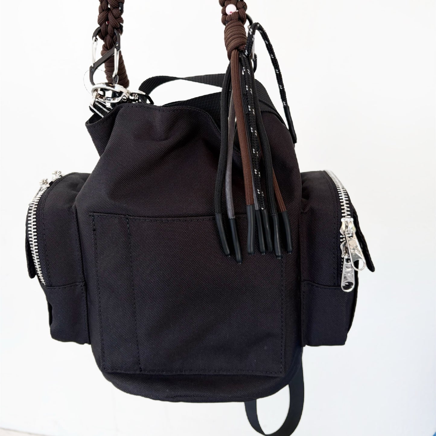 2WAY MULITI POCKET POUCH BAG / BLACK / 2WAYマルチポケット巾着BAG feat.OUTDOOR PRODUCTS